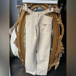 SER.O.YA/SEROYA Beige Flare & Wide Leg Jeans